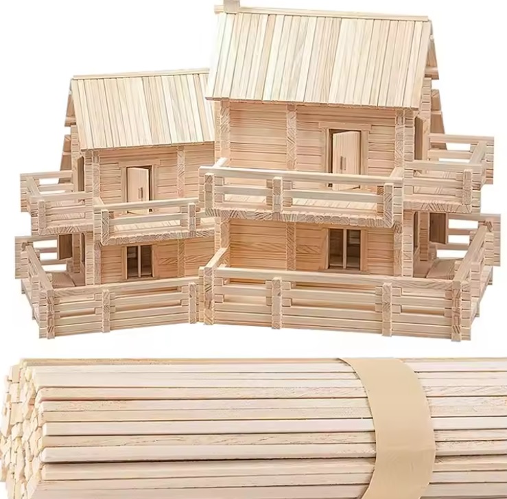 Thumbnail 3 20pcs kayu balsa stick 5mm x 5mm x 1000mm