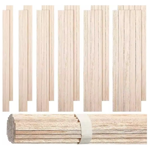 20pcs kayu balsa stick 6mm x 6mm x 1000mm
