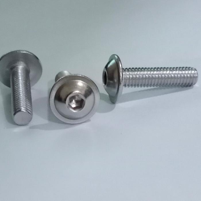 (1pcs) SS304 Baut Button Washer M3x6