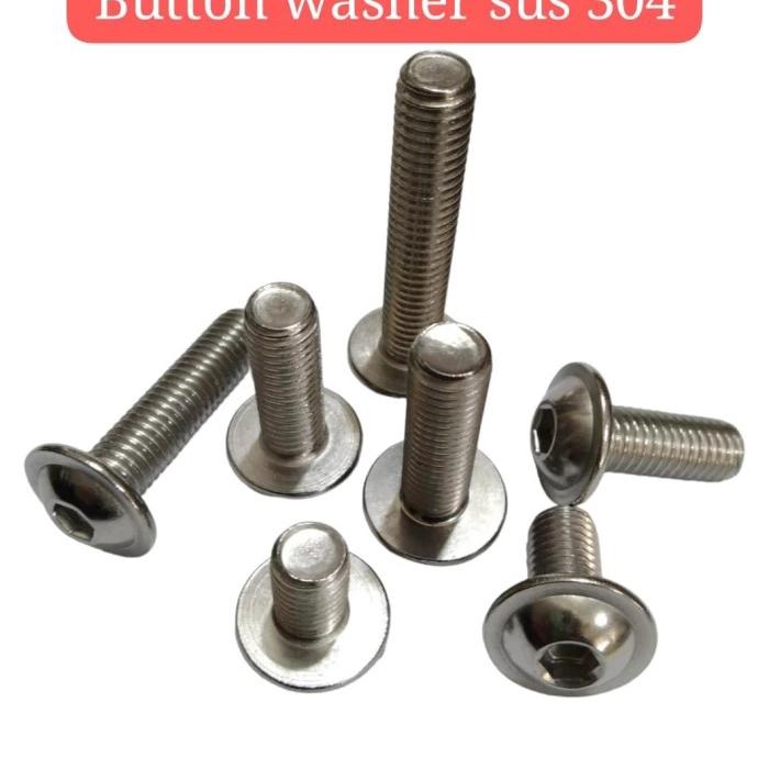 (1pcs) SS304 Baut Button Washer M5x40
