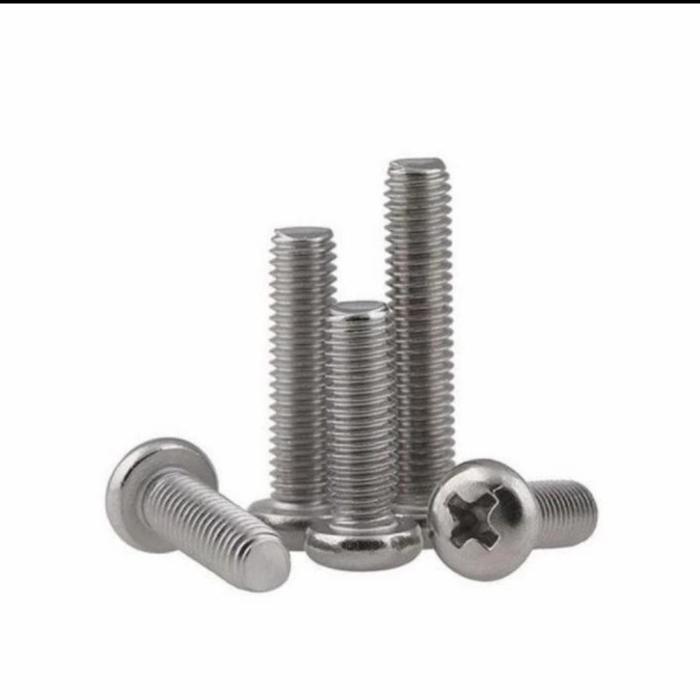 (1pcs) SS304 Baut Pan Philips M3x6
