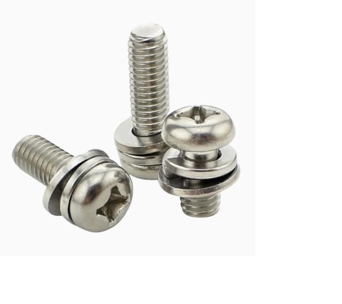 (1pcs) SS304 Baut JP Kombinasi M6x12
