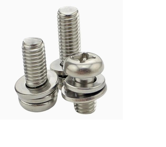 (1pcs) SS304 Baut JP Kombinasi M4x12