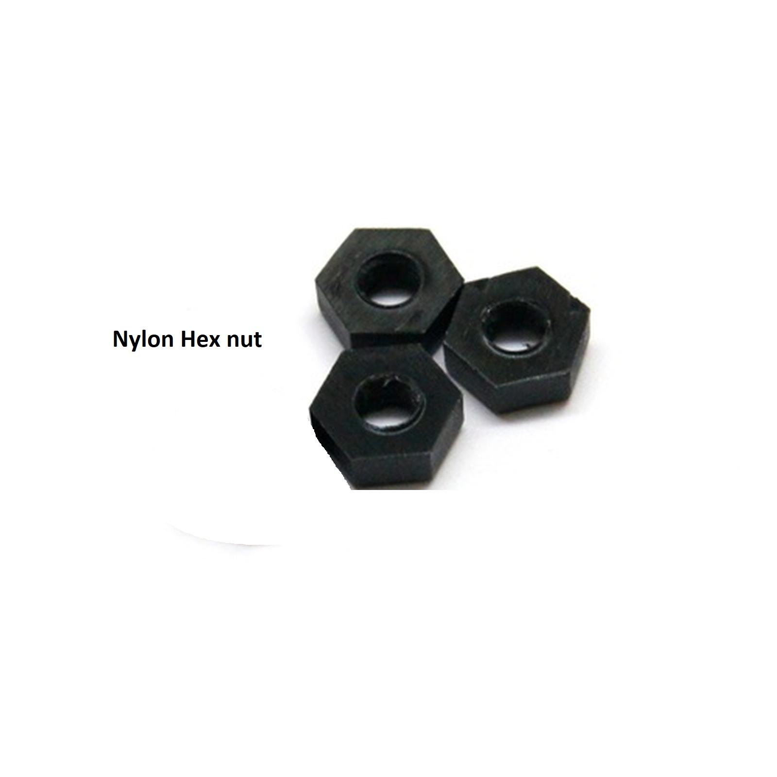 (1pcs) Stainless Steel 304 Mur / Black Hex Nut M4