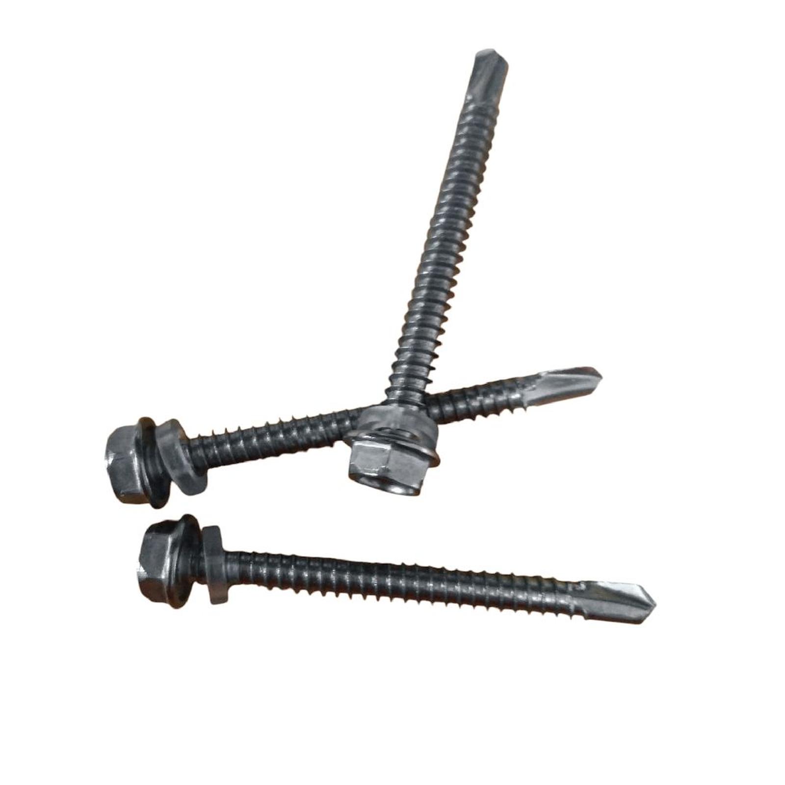(1pcs) Stainless Steel 410 Sekrup Roofing Screw ST6.3x55