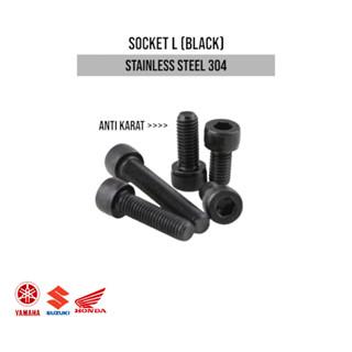 (1pcs) SS304 Black Socket/Baut Hitam Socket M4x30